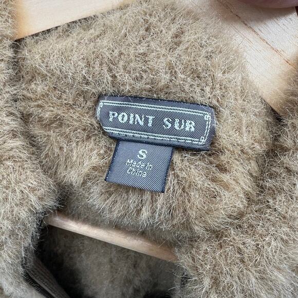 Point Sur by J Crew Sweater Size S Cardigan Teddy Bear Tunic Length Heavy Warm - Picture 4 of 9